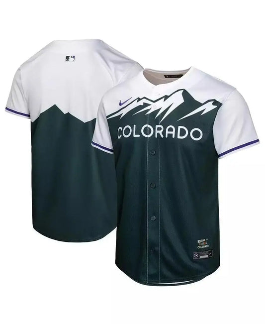 Nike | Big Boys and Girls Green Colorado Rockies City Connect Limited Jersey
