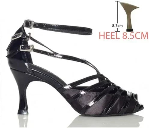 Women Latin Ballroom Dance Shoes Female Salsa Sandals Indoor Soft Sole Ladies Sambal Tango  Shoes Party Stage Game Performance