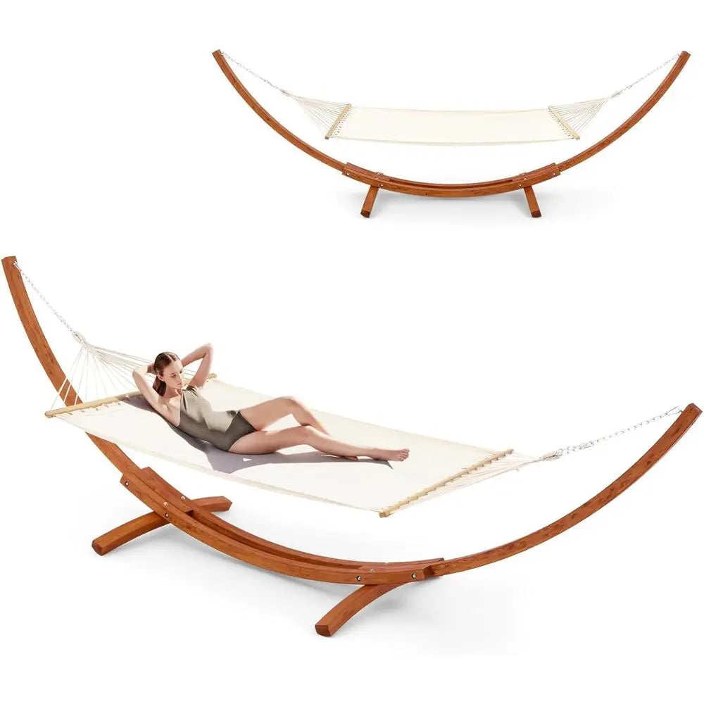 13 T Hammock with Stand, Heavy Duty Hammock Stand, 2 Person Heavy Large Hammock Bed or Porch, Patio, Balcony, Garden, Backyard,
